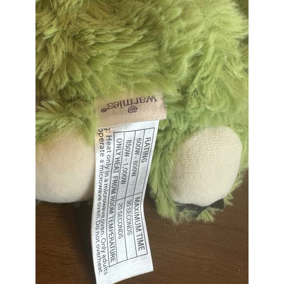 Warmies: GREEN DINOSAUR JR. NEW Plush Heatable Lavender Scented Stuffed Animal - Picture 8 of 8